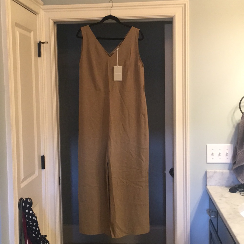 Olive green Everlane jumpsuit NWT
